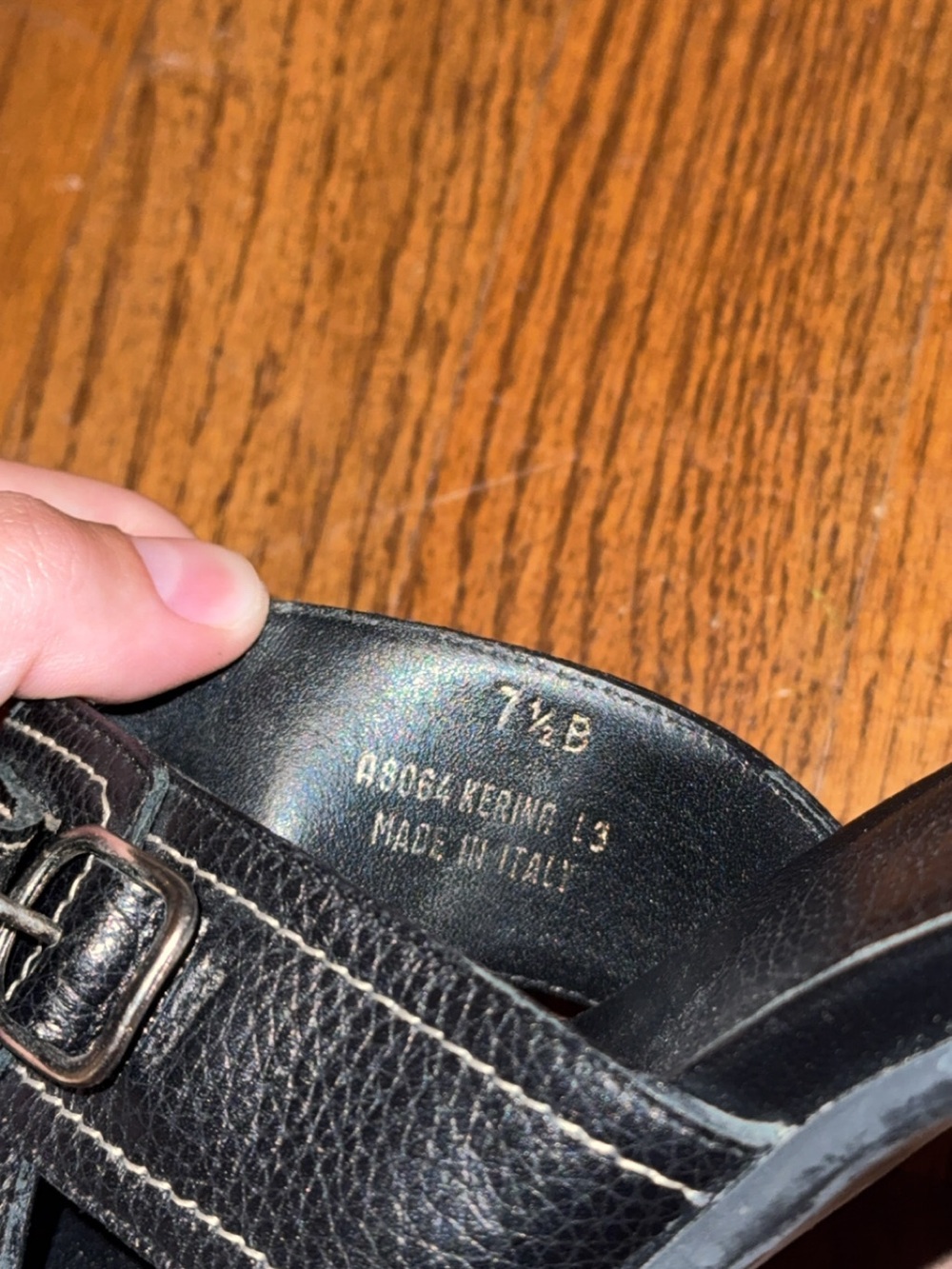 Coach Women's Black Leather Heels - Picture 5 of 5